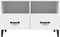 vidaXL - Tv-meubel - 80x36x50 - cm - bewerkt - hout - wit