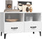 vidaXL - Tv-meubel - 80x36x50 - cm - bewerkt - hout - wit