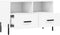 vidaXL - Tv-meubel - 80x36x50 - cm - bewerkt - hout - wit