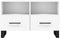 vidaXL - Tv-meubel - 80x36x50 - cm - bewerkt - hout - wit