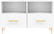 vidaXL - Tv-meubel - 80x36x50 - cm - bewerkt - hout - wit