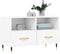 vidaXL - Tv-meubel - 80x36x50 - cm - bewerkt - hout - wit