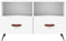 vidaXL - Tv-meubel - 80x36x50 - cm - bewerkt - hout - wit