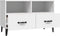 vidaXL - Tv-meubel - 80x36x50 - cm - bewerkt - hout - wit