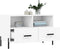 vidaXL - Tv-meubel - 80x36x50 - cm - bewerkt - hout - wit