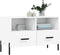 vidaXL - Tv-meubel - 80x36x50 - cm - bewerkt - hout - wit