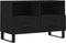 vidaXL - Tv-meubel - 80x36x50 - cm - bewerkt - hout - zwart