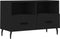 vidaXL - Tv-meubel - 80x36x50 - cm - bewerkt - hout - zwart