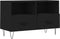 vidaXL - Tv-meubel - 80x36x50 - cm - bewerkt - hout - zwart