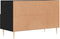 vidaXL - Tv-meubel - 80x36x50 - cm - bewerkt - hout - zwart
