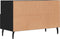 vidaXL - Tv-meubel - 80x36x50 - cm - bewerkt - hout - zwart