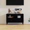 vidaXL - Tv-meubel - 80x36x50 - cm - bewerkt - hout - zwart