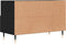 vidaXL - Tv-meubel - 80x36x50 - cm - bewerkt - hout - zwart