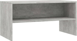vidaXL - Tv-meubel - 80x40x40 - cm - bewerkt - hout - betongrijs
