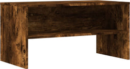 vidaXL - Tv-meubel - 80x40x40 - cm - bewerkt - hout - gerookt - eikenkleurig