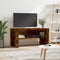 vidaXL - Tv-meubel - 80x40x40 - cm - bewerkt - hout - gerookt - eikenkleurig