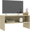 vidaXL - Tv-meubel - 80x40x40 - cm - bewerkt - hout - sonoma - eikenkleurig
