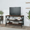 vidaXL - Tv-meubel - 80x40x50 - cm - bewerkt - hout - bruin - eikenkleur