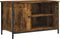 vidaXL - Tv-meubel - 80x40x50 - cm - bewerkt - hout - gerookt - eikenkleurig