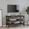 vidaXL - Tv-meubel - 80x40x50 - cm - bewerkt - hout - gerookt - eikenkleurig