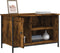 vidaXL - Tv-meubel - 80x40x50 - cm - bewerkt - hout - gerookt - eikenkleurig