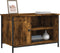 vidaXL - Tv-meubel - 80x40x50 - cm - bewerkt - hout - gerookt - eikenkleurig