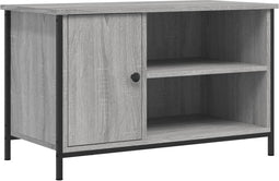 vidaXL - Tv-meubel - 80x40x50 - cm - bewerkt - hout - grijs - sonoma - eikenkleurig