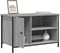 vidaXL - Tv-meubel - 80x40x50 - cm - bewerkt - hout - grijs - sonoma - eikenkleurig