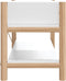 vidaXL - Tv-meubel - 82x38x45 - cm - bewerkt - hout - wit