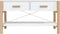 vidaXL - Tv-meubel - 82x38x45 - cm - bewerkt - hout - wit