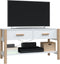 vidaXL - Tv-meubel - 82x38x45 - cm - bewerkt - hout - wit
