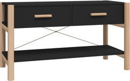 vidaXL - Tv-meubel - 82x38x45 - cm - bewerkt - hout - zwart