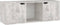 vidaXL - Tv-meubel - 88,5x27,5x30,5 - cm - bewerkt - hout - betongrijs