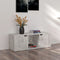 vidaXL - Tv-meubel - 88,5x27,5x30,5 - cm - bewerkt - hout - betongrijs