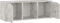 vidaXL - Tv-meubel - 88,5x27,5x30,5 - cm - bewerkt - hout - betongrijs