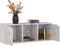 vidaXL - Tv-meubel - 88,5x27,5x30,5 - cm - bewerkt - hout - betongrijs