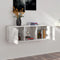 vidaXL - Tv-meubel - 88,5x27,5x30,5 - cm - bewerkt - hout - betongrijs