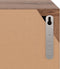 vidaXL - Tv-meubel - 88,5x27,5x30,5 - cm - bewerkt - hout - bruin - eikenkleurig