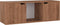 vidaXL - Tv-meubel - 88,5x27,5x30,5 - cm - bewerkt - hout - bruin - eikenkleurig