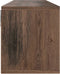 vidaXL - Tv-meubel - 88,5x27,5x30,5 - cm - bewerkt - hout - gerookt - eikenkleurig