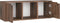 vidaXL - Tv-meubel - 88,5x27,5x30,5 - cm - bewerkt - hout - gerookt - eikenkleurig