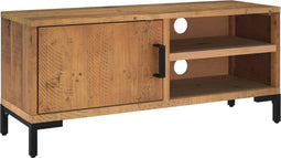vidaXL - Tv-meubel - 90x30x40 - cm - massief - grenenhout - bruin