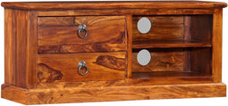 vidaXL - Tv-meubel - 90x30x40 - cm - massief - sheeshamhout