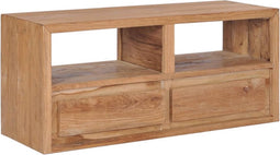 vidaXL - Tv-meubel - 90x30x40 - cm - massief - teakhout
