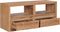 vidaXL - Tv-meubel - 90x30x40 - cm - massief - teakhout