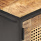 vidaXL - Tv-meubel - 90x30x40 - cm - ruw - mangohout - en - natuurlijk - riet