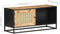 vidaXL - Tv-meubel - 90x30x40 - cm - ruw - mangohout - en - natuurlijk - riet