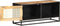 vidaXL - Tv-meubel - 90x30x40 - cm - ruw - mangohout - en - natuurlijk - riet