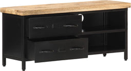vidaXL - Tv-meubel - 90x30x41 - cm - ruw - mangohout