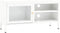 vidaXL - Tv-meubel - 90x30x44 - cm - staal - en - glas - wit
